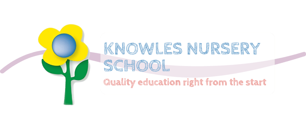 Knowles Nursery School logo and tagline, showing how they embed good early years practice by providing quality education right from the start.
