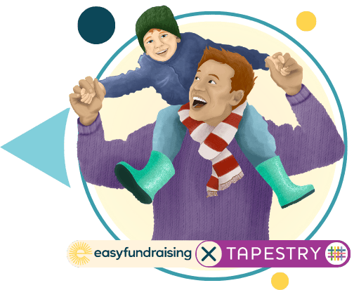 A family who used easyfundraising to help raise funds for their child's pre-school